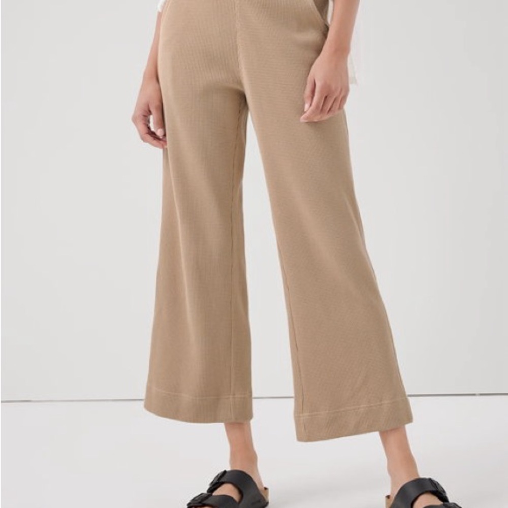 PACT Thermal Waffle Wide Leg Pant Sz M